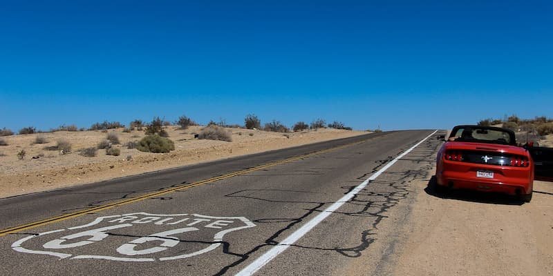rent a mustang for route 66